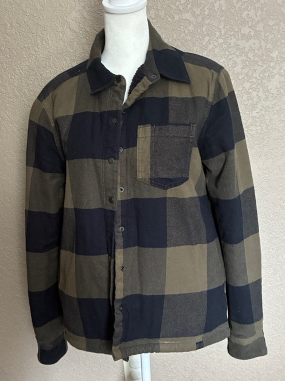 5.11 Tactical Olive Green and Black Plaid Utility Jacket